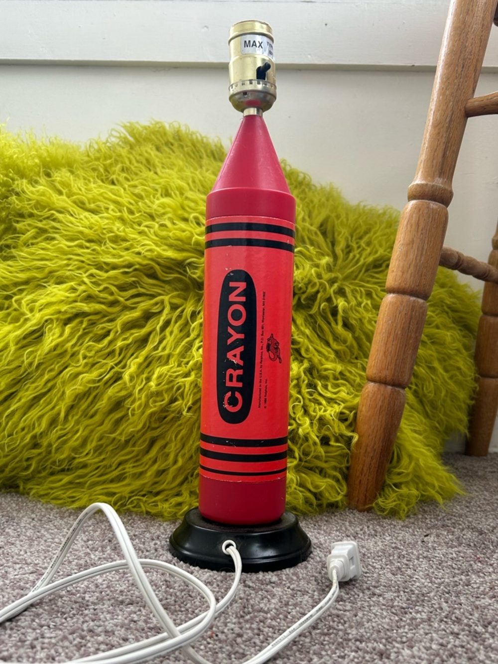 1988 Rare Vintage Ralphco Crayon Lamp